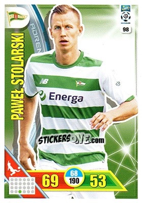 Sticker Paweł Stolarski - Ekstraklasa 2017-2018. Adrenalyn XL n. 98 - Panini