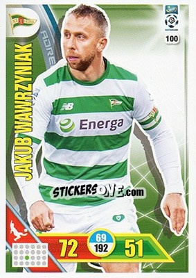 Sticker Jakub Wawrzyniak - Ekstraklasa 2017-2018. Adrenalyn XL n. 100 - Panini