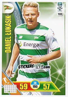 Sticker Daniel Łukasik - Ekstraklasa 2017-2018. Adrenalyn XL n. 103 - Panini