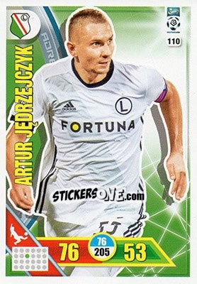 Sticker Artur Jędrzejczyk - Ekstraklasa 2017-2018. Adrenalyn XL n. 110 - Panini