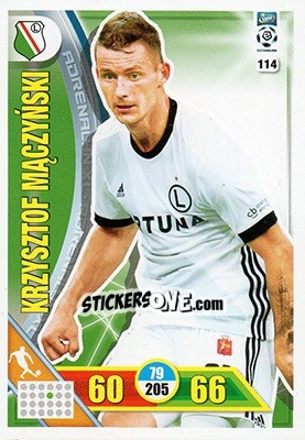 Sticker Krzysztof Mączyński - Ekstraklasa 2017-2018. Adrenalyn XL n. 114 - Panini