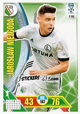 Sticker Jarosław Niezgoda - Ekstraklasa 2017-2018. Adrenalyn XL n. 118 - Panini
