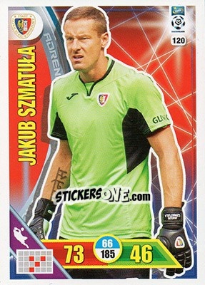 Sticker Jakub Szmatuła - Ekstraklasa 2017-2018. Adrenalyn XL n. 120 - Panini