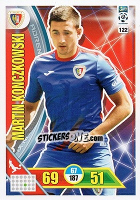 Cromo Martin Konczkowski - Ekstraklasa 2017-2018. Adrenalyn XL n. 122 - Panini
