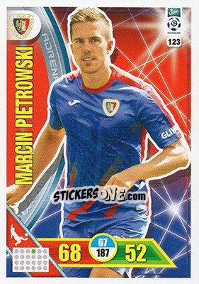 Figurina Marcin Pietrowski - Ekstraklasa 2017-2018. Adrenalyn XL n. 123 - Panini