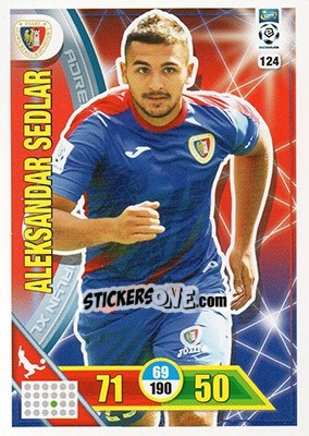 Sticker Aleksandar Sedlar - Ekstraklasa 2017-2018. Adrenalyn XL n. 124 - Panini