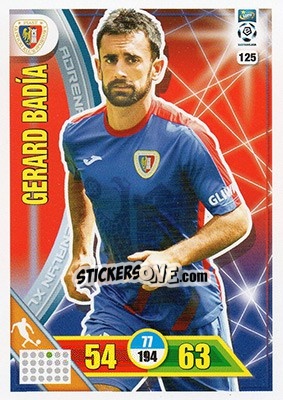Sticker Gerard Badía - Ekstraklasa 2017-2018. Adrenalyn XL n. 125 - Panini