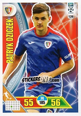 Figurina Patryk Dziczek - Ekstraklasa 2017-2018. Adrenalyn XL n. 126 - Panini