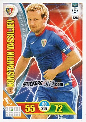 Sticker Konstantin Vassiljev - Ekstraklasa 2017-2018. Adrenalyn XL n. 128 - Panini