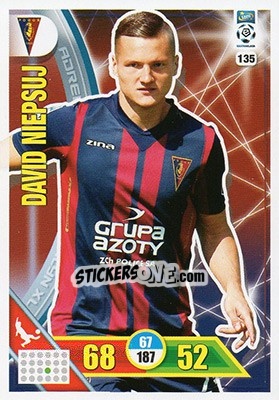 Sticker David Niepsuj - Ekstraklasa 2017-2018. Adrenalyn XL n. 135 - Panini