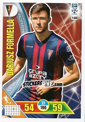 Sticker Dariusz Formella - Ekstraklasa 2017-2018. Adrenalyn XL n. 140 - Panini