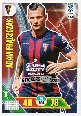 Figurina Adam Frączczak - Ekstraklasa 2017-2018. Adrenalyn XL - Panini