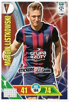 Sticker Marcin Listkowski - Ekstraklasa 2017-2018. Adrenalyn XL n. 145 - Panini