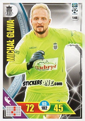 Sticker Michał Gliwa - Ekstraklasa 2017-2018. Adrenalyn XL n. 146 - Panini