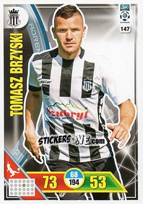 Sticker Tomasz Brzyski - Ekstraklasa 2017-2018. Adrenalyn XL - Panini