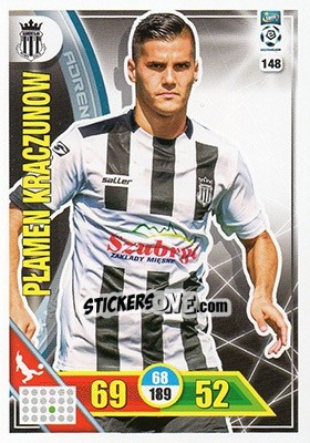 Sticker Płamen Kraczunow - Ekstraklasa 2017-2018. Adrenalyn XL n. 148 - Panini