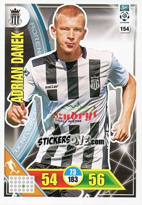 Sticker Adrian Danek - Ekstraklasa 2017-2018. Adrenalyn XL n. 154 - Panini