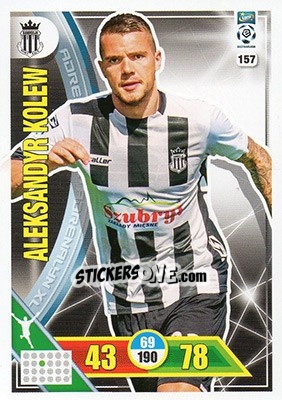 Sticker Aleksandyr Kolew - Ekstraklasa 2017-2018. Adrenalyn XL n. 157 - Panini