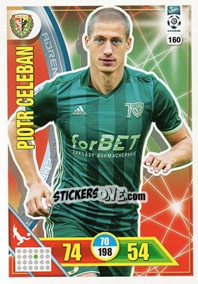 Sticker Piotr Celeban - Ekstraklasa 2017-2018. Adrenalyn XL n. 160 - Panini