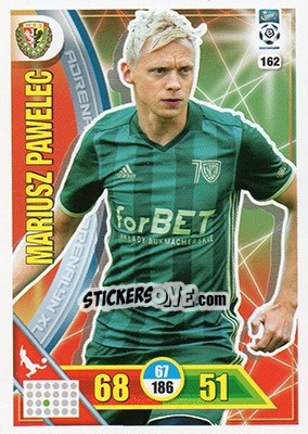 Sticker Mariusz Pawelec - Ekstraklasa 2017-2018. Adrenalyn XL n. 162 - Panini