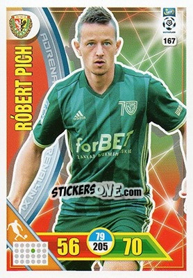 Figurina Róbert Pich - Ekstraklasa 2017-2018. Adrenalyn XL n. 167 - Panini