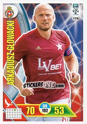 Figurina Arkadiusz Głowacki - Ekstraklasa 2017-2018. Adrenalyn XL - Panini