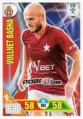 Sticker Vullnet Basha - Ekstraklasa 2017-2018. Adrenalyn XL n. 182 - Panini