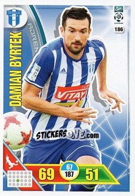 Sticker Damian Byrtek - Ekstraklasa 2017-2018. Adrenalyn XL n. 186 - Panini