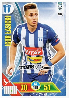 Sticker Igor Łasicki - Ekstraklasa 2017-2018. Adrenalyn XL n. 187 - Panini