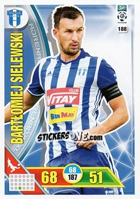 Sticker Bartłomiej Sielewski - Ekstraklasa 2017-2018. Adrenalyn XL n. 188 - Panini