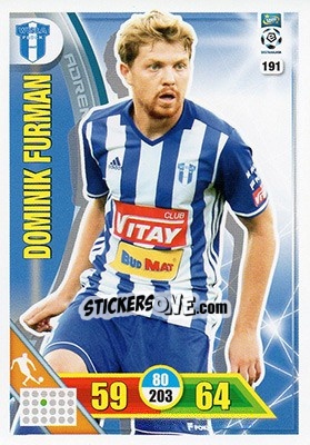 Sticker Dominik Furman - Ekstraklasa 2017-2018. Adrenalyn XL n. 191 - Panini
