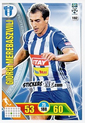 Sticker Giorgi Merebaszwili - Ekstraklasa 2017-2018. Adrenalyn XL n. 192 - Panini