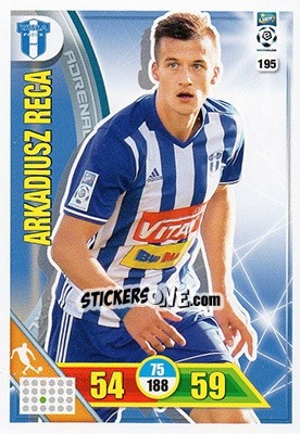 Figurina Arkadiusz Reca - Ekstraklasa 2017-2018. Adrenalyn XL - Panini