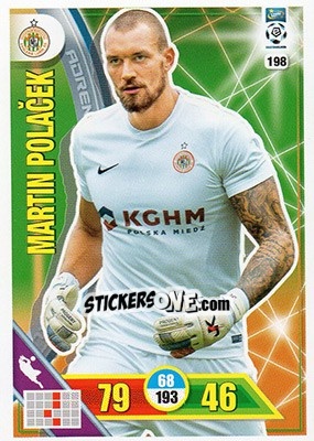 Sticker Martin Polacek - Ekstraklasa 2017-2018. Adrenalyn XL n. 198 - Panini