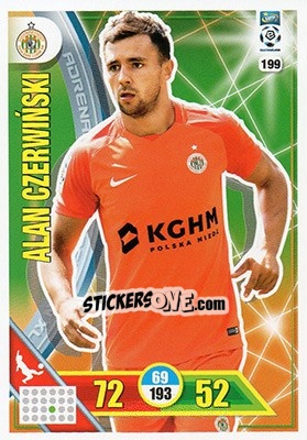 Sticker Alan Czerwiński - Ekstraklasa 2017-2018. Adrenalyn XL n. 199 - Panini