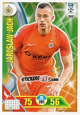Sticker Jarosław Jach - Ekstraklasa 2017-2018. Adrenalyn XL n. 202 - Panini