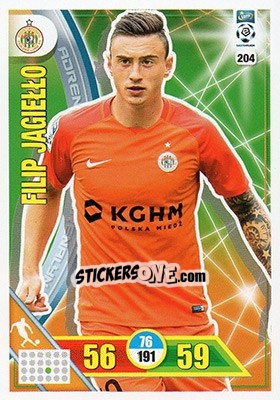 Sticker Filip Jagiełło - Ekstraklasa 2017-2018. Adrenalyn XL n. 204 - Panini