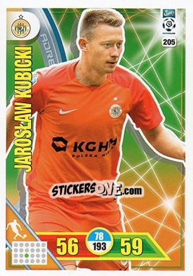 Sticker Jarosław Kubicki - Ekstraklasa 2017-2018. Adrenalyn XL - Panini