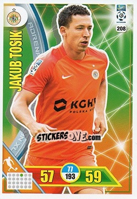 Sticker Jakub Tosik - Ekstraklasa 2017-2018. Adrenalyn XL n. 208 - Panini