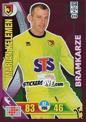 Sticker Marián Kelemen - Ekstraklasa 2017-2018. Adrenalyn XL n. 215 - Panini