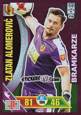 Sticker Zlatan Alomerovic - Ekstraklasa 2017-2018. Adrenalyn XL n. 216 - Panini