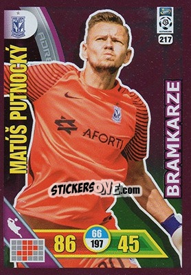 Sticker Matúš Putnocký - Ekstraklasa 2017-2018. Adrenalyn XL n. 217 - Panini