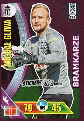 Sticker Michał Gliwa - Ekstraklasa 2017-2018. Adrenalyn XL n. 222 - Panini
