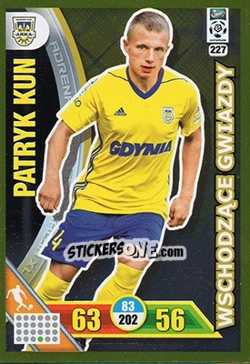 Sticker Patryk Kun - Ekstraklasa 2017-2018. Adrenalyn XL n. 227 - Panini