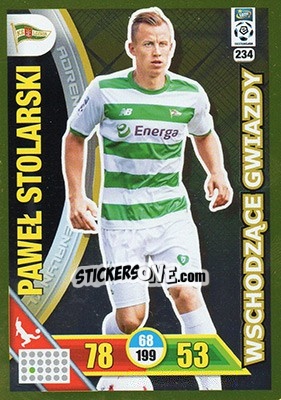 Sticker Paweł Stolarski - Ekstraklasa 2017-2018. Adrenalyn XL n. 234 - Panini
