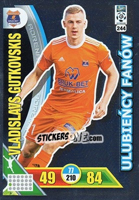 Sticker Vladislavs Gutkovskis - Ekstraklasa 2017-2018. Adrenalyn XL n. 244 - Panini