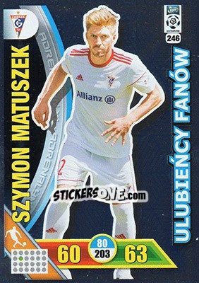 Sticker Szymon Matuszek - Ekstraklasa 2017-2018. Adrenalyn XL - Panini