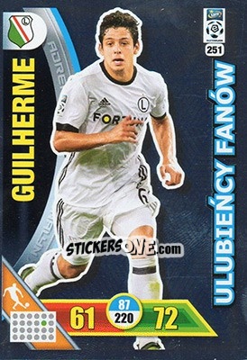 Figurina Guilherme - Ekstraklasa 2017-2018. Adrenalyn XL - Panini