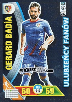 Sticker Gerard Badía - Ekstraklasa 2017-2018. Adrenalyn XL n. 252 - Panini