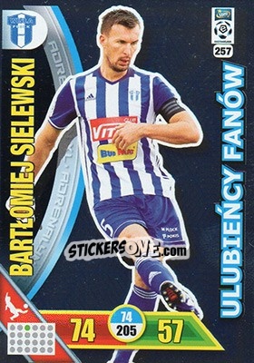 Sticker Bartłomiej Sielewski - Ekstraklasa 2017-2018. Adrenalyn XL n. 257 - Panini